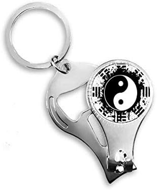 Nyolc Diagramok Taiji Yin-yang Kínai Minta Köröm Zimankó Gyűrű kulcstartó Sörnyitó Clipper