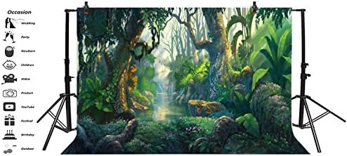 Yeele 5x3ft Mesék Hátteret Fotózás Fantasy Tündérország Trópusi őserdő Dzsungel Napfény Háttér Gyerekek Szülinapi Buli Fotó Lőni