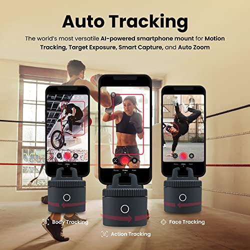 Pivo Pod Lite Automatikus Arcfelismerés Telefon Tartó, 360° - Os Elforgatás, Kihangosító Videó Felvétel - Szürke