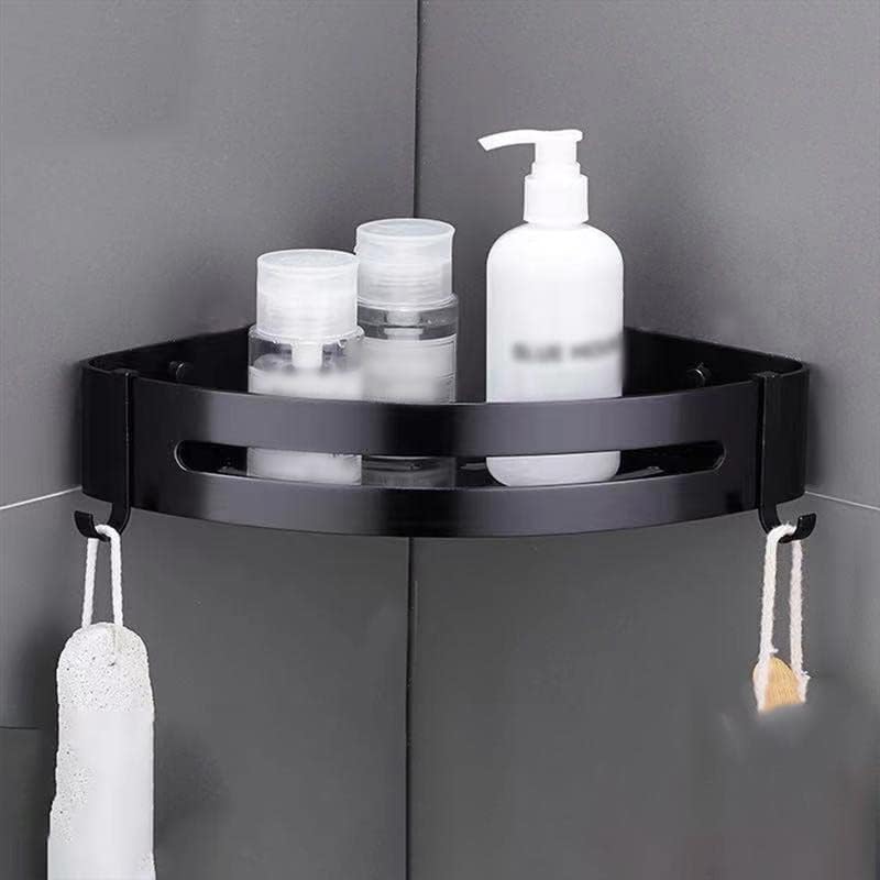 EDRIC_Bathroom Sarok Polc Fali Make Up Állvány Alumínium Csatorna Szervező Háztartási Mosdó Tárolási Engedélyes Kosár - ( Szín: