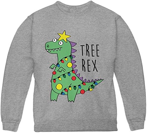 Karácsonyfa Rex T-Rex Vicces Dinoszaurusz Ifjúsági Pulóver