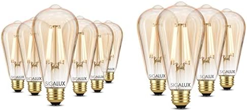 Edison Izzók, ST19 E26 LED Izzó Halvány sárga Fény Izzó 2700K 6 Pack & 4 Pack