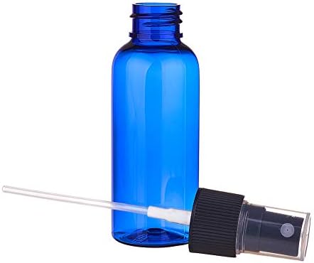 BENECREAT 20 Csomag 1.7 oz/50ml Kék Műanyag Permetező Üveget Finom Köd Spray Palackot az illóolaj Parfüm Krém, Folyékony