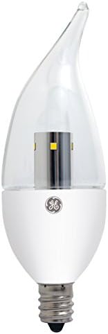 A GE Lighting 89949 Energia-Smart LED 4 wattos, 300 Lumen Hajlított Tipp Izzó Gyertyatartót Alap, Világos, 1 Csomag