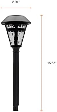 Sylvania 15.7 Napelemes Dekoráció Út Fény, Nappali fény Érzékelő, LED, 1 Lumen, 3000K, Meleg Fehér, Fekete színben - 4 Csomag (62218)