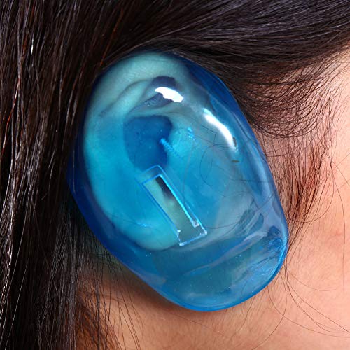 Fül Védők Shieldss,2db, Műanyag, Vízálló Fül Borító,Professzionális Fodrászati Fülbe, hogy Fülét A Festék,Kék