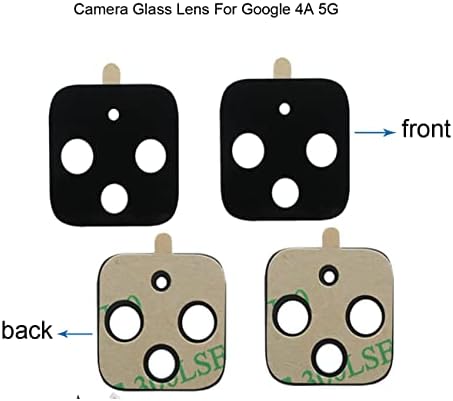 2DB Eredeti OEM Vissza a Hátsó Kamera Üveg Lencse Csere Google Pixel 4A 5G előre Telepített Ragasztó, Javítás Eszközök Készlet