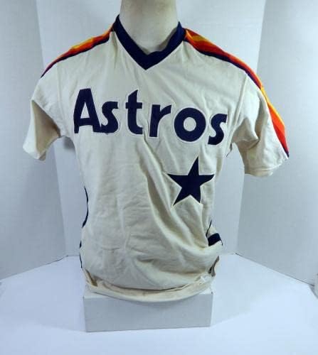1983 Houston Astros Omar Moreno 24 Játékban Használt Fehér Jersey 42 DP35798 - Játék Használt MLB Mezek