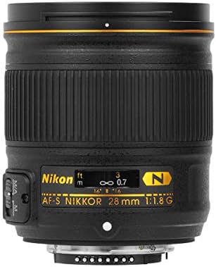 Nikon AF-FX NIKKOR 28mm f/1.8 G Kompakt nagy látószögű Prím Objektív, Auto Fókusz a Nikon DSLR Kamerák
