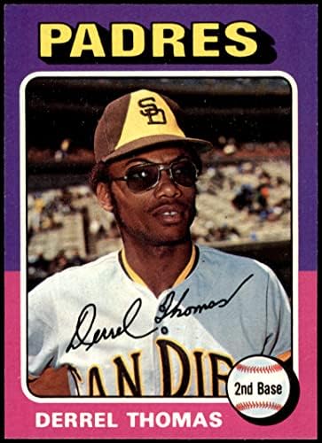 1975 Topps 378 Derrel Thomas San Diego Padres (Baseball Kártya) EX/MT+ Padres