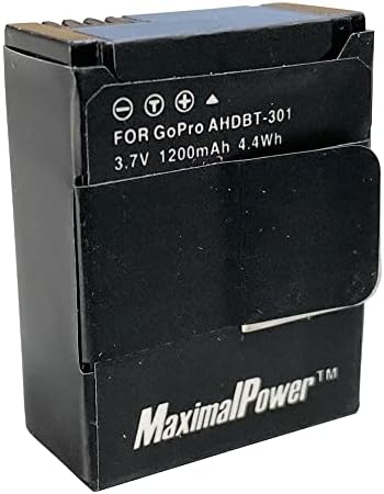 MaximalPower Li-ion nagykapacitású Akkumulátor GoPro Kamera HERO3 AHDBT-301 / HERO2 AHDBT-201(3-Elem)