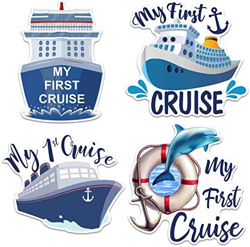 4 Db Cruise Ajtó Dekoráció Mágneses, Az Első Cruise Ajtó Mágnes Dekoráció Nagy Tengerjáró Hajó, Horgony, mentőmellény Gyűrű Mágnes,