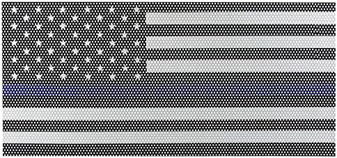 Hooke Közúti amerikai Zászló Grill Helyezze be Hálós Rács a Képernyő Hiba Deflektor Kompatibilis Jeep JK Wrangler 2007-2018