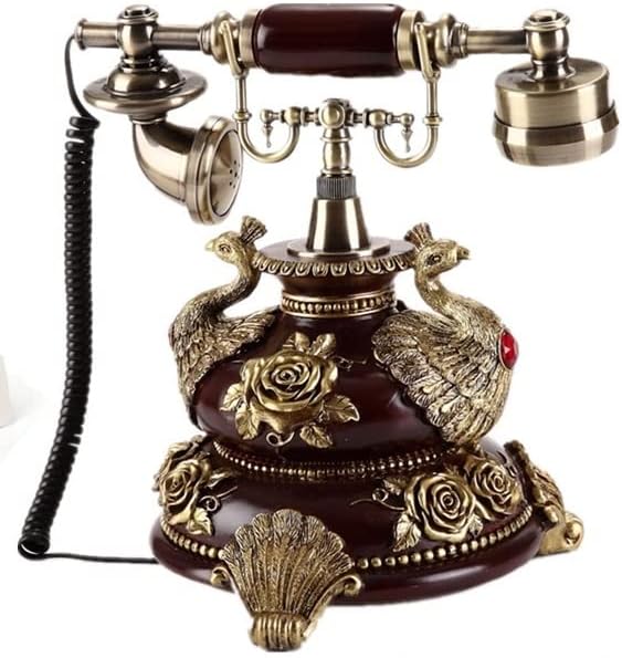 ZJHYXYH Vintage Telefon Háztartás Dekoráció Telefon/Újrahívás/Hands-Free/Háttérvilágítású, Hívófél-AZONOSÍTÓ