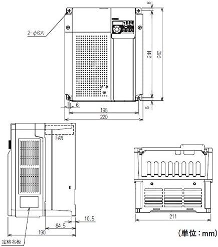 MITSUBISHI ELECTRIC FR-D720-11 KM Inverter (háromfázisú 200V)(Alkalmazandó Motor Kapacitás 11kW)(Névleges Kapacitás 17.9 kVA) NN