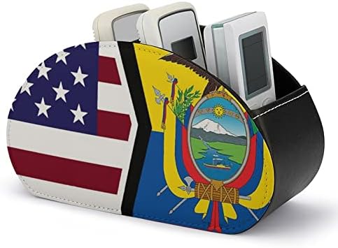 Amerikai Ecuador Zászló Távirányító tartó, Tároló többfunkciós Asztali Szervező, 5 Rekeszes
