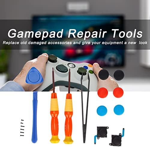 PUSOKEI Csere Joystick 19pcs Javítás Joystick Helyettesítő Eszköz Készlet 19 1 Repair Tool Kit, Többfunkciós Gamepad Javító Eszközök SW Játék