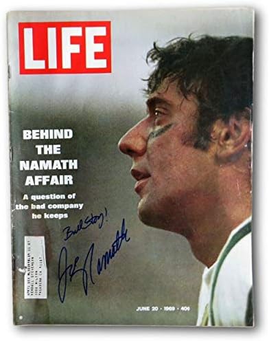 Joe Namath Aláírt Dedikált ÉLET Magazin 9/20/69 Bull Történet! SZÖVETSÉG V68012 - Dedikált NFL Magazinok