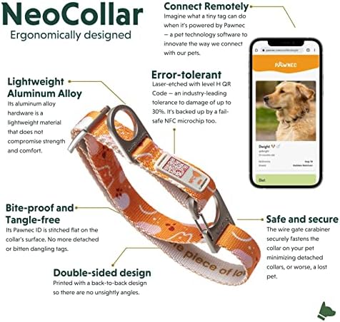 Pawdel NeoCollar - QR-Kód Pet Tag a Kutya, illetve Macska - Online AZONOSÍTÓJÁT, illetve az SMS - Értesítés- Elveszett Pet Recovery -