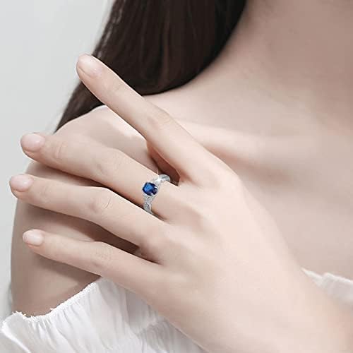 Kezét Gyűrű Gyűrű a Fiúk 10-12 Geometria Gyémánt Gyűrű Elegáns Strasszos Gyűrű-Kék, Vörös Ékszer Gyűrűk Nők
