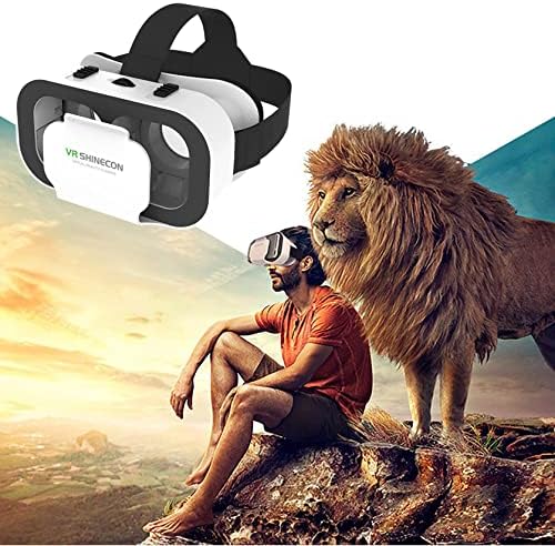 Gspmoly G05A VR 3D Szemüveg Prémium Távirányító, 3D-s Virtuális Valóság Sisak, Bluetooth Kompatibilis az iOS/Android Rendszer 3D-s Térben