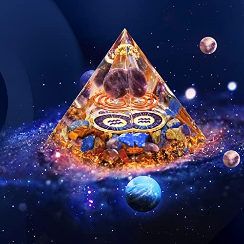 vuUUuv Horoszkóp Orgon Piramis ， Gyógyító Kristály Ajándék Szett ，Csillagjegy Köveket, hogy Társa Tudom, hogy az Asztrológia ，Reiki，Energia