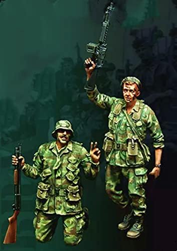 Gl-Haza 1/35 Katonai háborús Téma Vietnami Háború idején az amerikai Hadsereg Győzelmi Ünnep Gyanta Modell készlet (2 Fő) összeszerelt, valamint