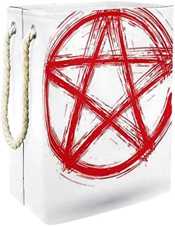 DJROW Pentagram Red Magic Star Szennyesben Vödör Gyerekeknek Szoba Haza Szervező Óvoda Tároló Baba Szennyestartó