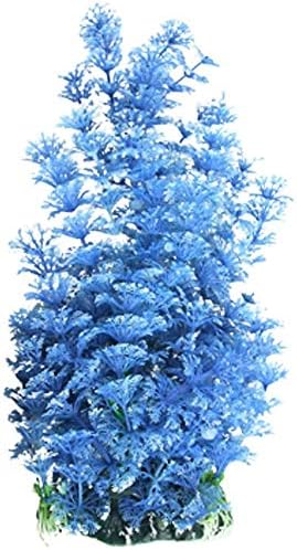 JDYYICZ Műanyag Akvárium Növény/Fű Dekoratív, Kék/Fehér
