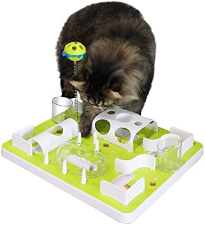 Mind A Mancsát Interaktív Macska Játék Kezelni Labirintus, Macska Puzzle Feeder, Lassú Feeder Macska Tál, Interaktív Macska-Játékok Beltéri