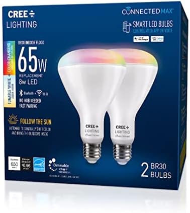 Cree Világítás Csatlakozó Max 65 w-os Szabályozható Smart LED Izzó, (2 db-os Csomag)