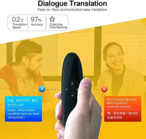 NIZYH Hordozható Hang Fordító Eszköz 42 Nyelvek Valós idejű, Azonnali kétirányú Fordítás Használható ALKALMAZÁS Támogatja Ismételje
