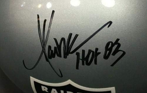 Marcus Allen Aláírt FS Raiders sisak FS menta Hof 03 Autogramot GTS HOLO COA - Dedikált NFL Sisak