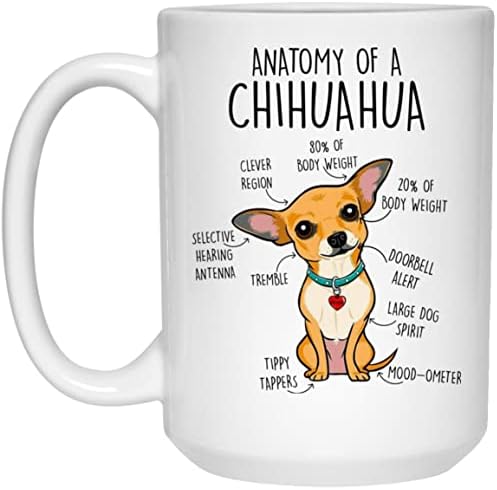 GreenStar Ajándékok Chihuahua Bögre, Édes Csivava Ajándék, Kutya Szerető, Vicces Ajándék, Őt, Őt, az Állat, a Kutya Anya,