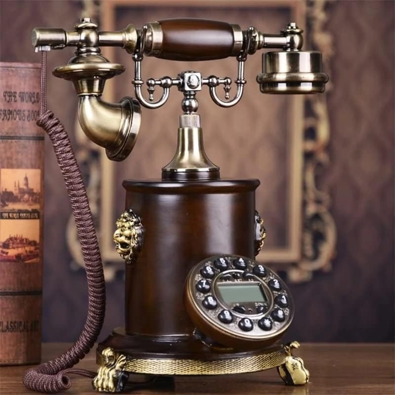 N/Antik Vezetékes Telefon Retro Kreatív Lelkipásztori Vezetékes Telefon Kék Háttérvilágítás+Kihangosító+Hívófél-AZONOSÍTÓ (Szín : Stílus