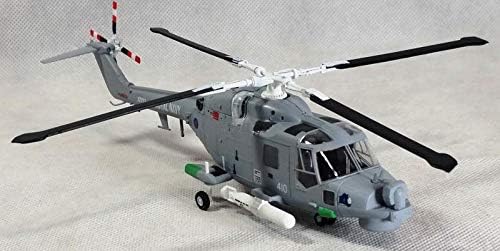 Lynx MK88 Super N 410 Kék Orrszarvú Királyi Haditengerészet 1/72 Kész Könnyű Helikopter Modell