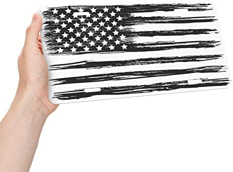 Rendszám bajba jutott Amerikai Zászló Előtt Rendszám, 6x12 Hüvelyk Retro Fehér Absztrakt Vintage Szabadság, a Demokrácia Hazafias
