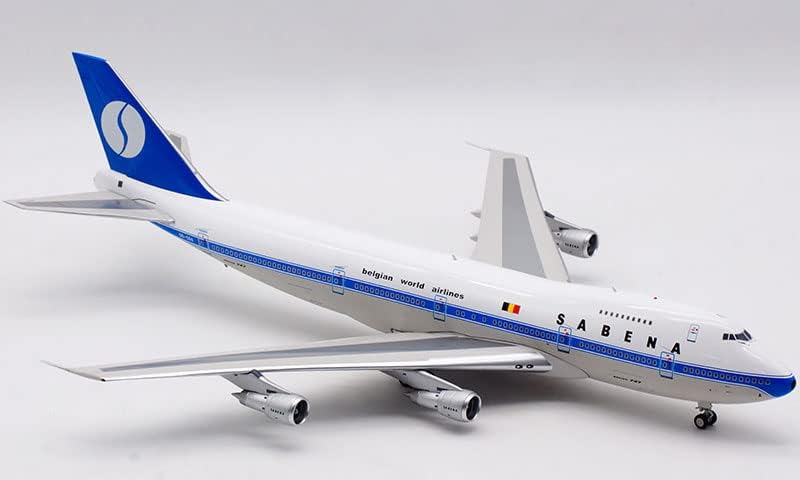 Fedélzeti SABENA Belga Világ Légitársaság Boeing B747-100 OO-DÖK 1/200 FRÖCCSÖNTÖTT Repülőgép Előre elkészített Modell