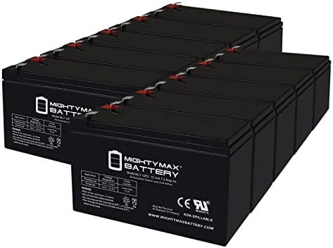 12 V 7 ah F2 Csere Akkumulátor APC RBC GP1272 PS1270 ES7-12 - 10 Pack