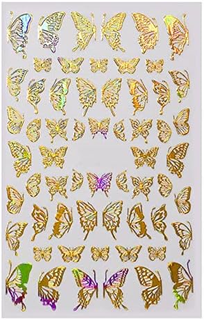 Pillangó Manikűr Matrica 3D Pillangó Köröm Matrica Csiszolt Csúszka Pillangó Design Teljes Lefedettség Köröm Öntapadó Virág Női