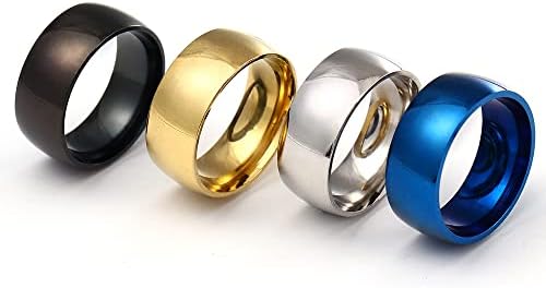 Koleso 8MM Kék Gyűrű A Férfiak, mind a Nők Személyre szabott Gyűrű Testre Gyűrű Vésett Gyűrű-75836