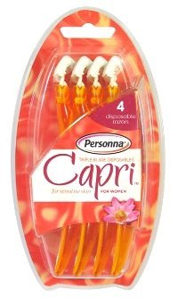 Capri Női Hármas Penge Dispoble A Borotva. 4 Billenő Érzékeny Bőr Borotva.