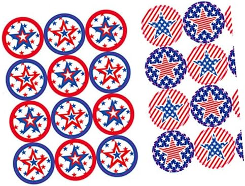 BESTOYARD 1000 Db Amerikai Zászló Dekoráció Amerikai Zászló Matricák Táska Tömítő Matrica Függetlenség Napja Tömítő Matrica Tömítő Címke