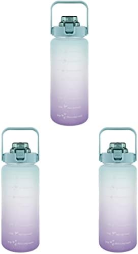 BESTonZON Utazási Víz Üveg Kerékpár kulacs 3 csomag vizes Palackot a Sport kulacs újrahasználható palackok tornaterem vizes palackok