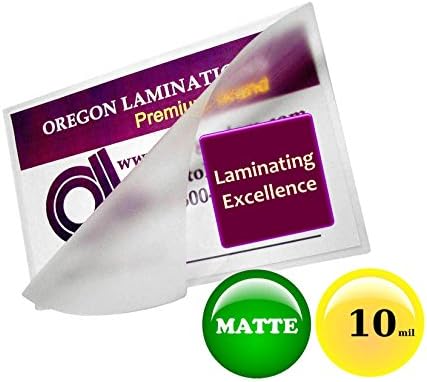 Oregon Laminálás Meleg Lamináló Tasak Levél (Csomag 100) 10 Mil 9 x 11-1/2-es Matt/Matt
