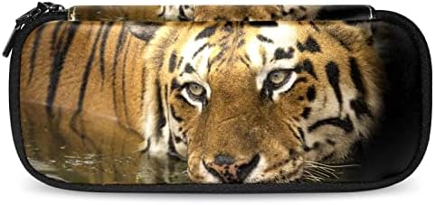 Tolltartó Tigrisek Zöld Levelek Nagy Kapacitás Toll Jelölő Birtokos Tasak Dobozban Smink Táska Nagy Tároló Írószer Szervező