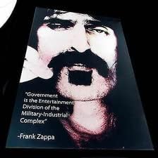 Frank Zappa Plakát:a Kormány a Szórakoztató Osztály a Katonai-Ipari Komplexum