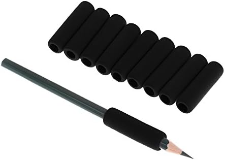 BLUECELL csomag 30 Fekete Színű, puha hab 1.5 inch-es Ceruza Markolatok Ceruza Cover (Fekete)