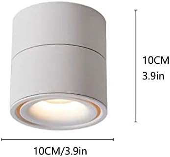 IBalody Alumínium LED Mennyezeti Lámpa Állítható Szög Mini Mennyezeti Mélysugárzó Felületre Szerelt Mennyezeti lámpa, csillogásmentes