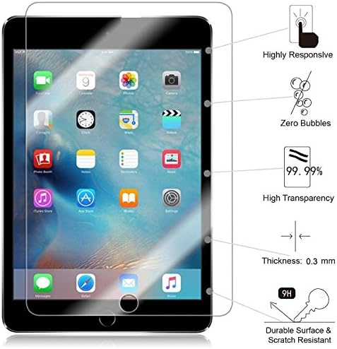 TANTEK [3-Pack Edzett Üveg/Bubble-Ingyenes/Anti-Semmiből képernyővédő fólia 12,9 hüvelykes iPad Pro (2015/2017 Modell)